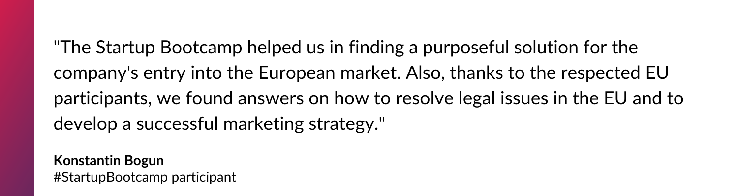 StartupBootcamp feedback